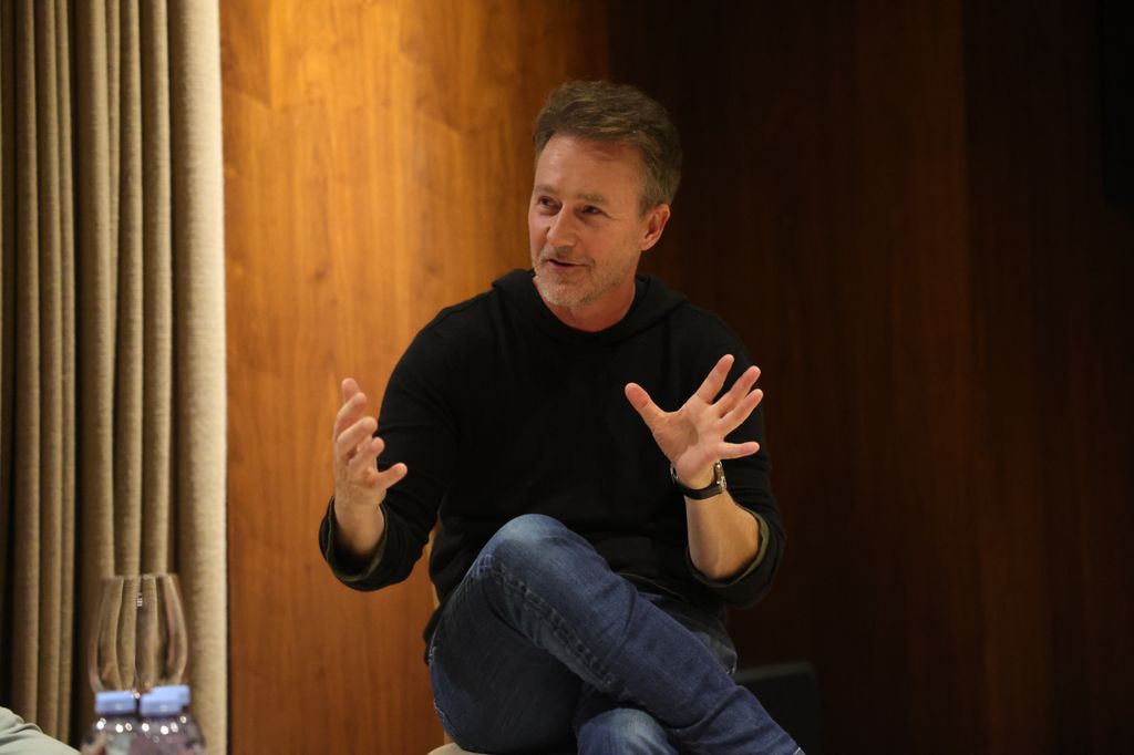 Edward Norton seen at Focus Features' "Song Sung Blue" Special Screening on November 14, 2025 in Los Angeles, California