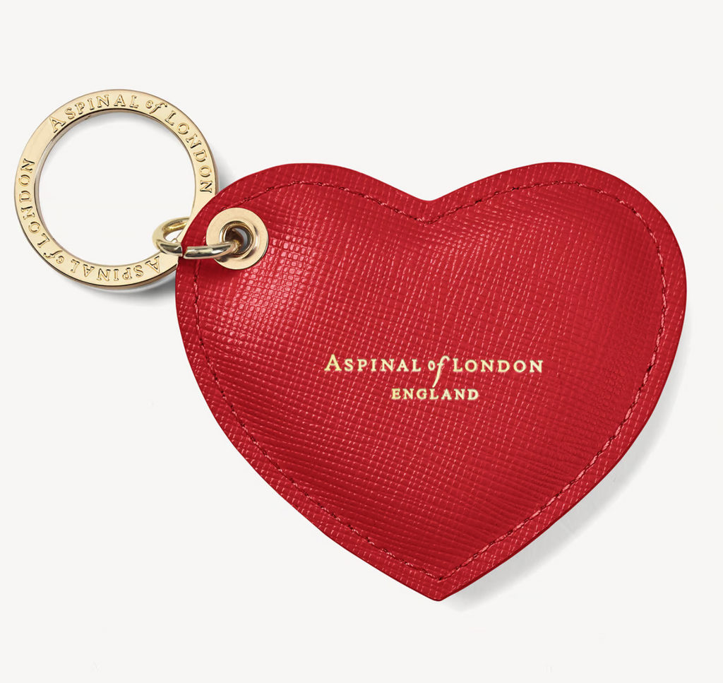  Aspinal of London Heart Key Ring