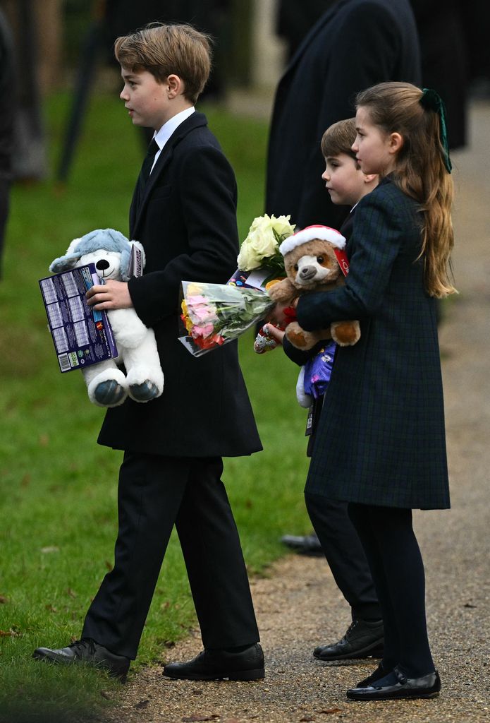 George, Charlotte and Louis received gifts from wellwishers