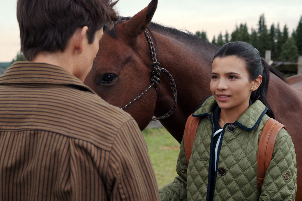 My Life with the Walter Boys. (L to R) Ashby Gentry as Alex, Nikki Rodriguez as Jackie in episode 206 of My Life with the Walter Boys. Cr. Courtesy of Netflix Â© 2025