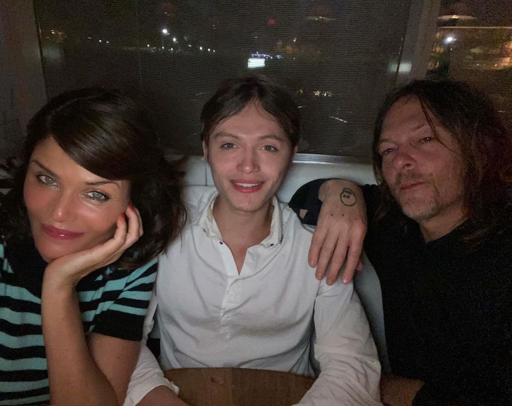 Helena Christensen's son Mingus looks JUST like dad Norman Reedus in ...