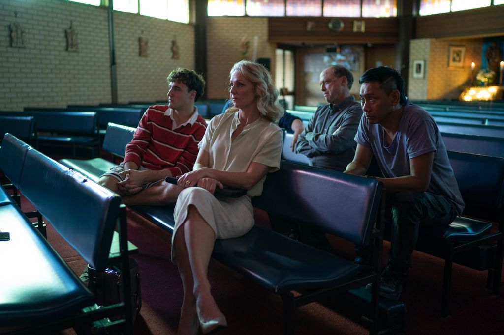 group of people sat in church