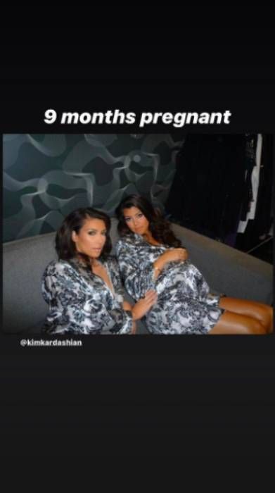kourtney kardashian pregnant photo kim