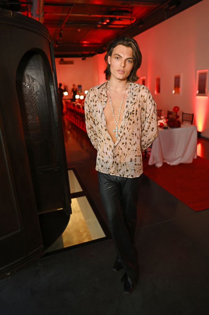 Damian Hurley attends the launch of FANBOD co-hosted by Lisa Armstrong at Unit X on September 3, 2025 in London, England. 

