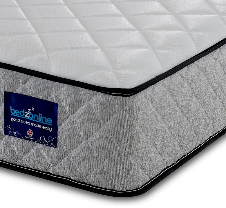 BEDZONLINE Hybrid Memory Foam Spring Mattress.