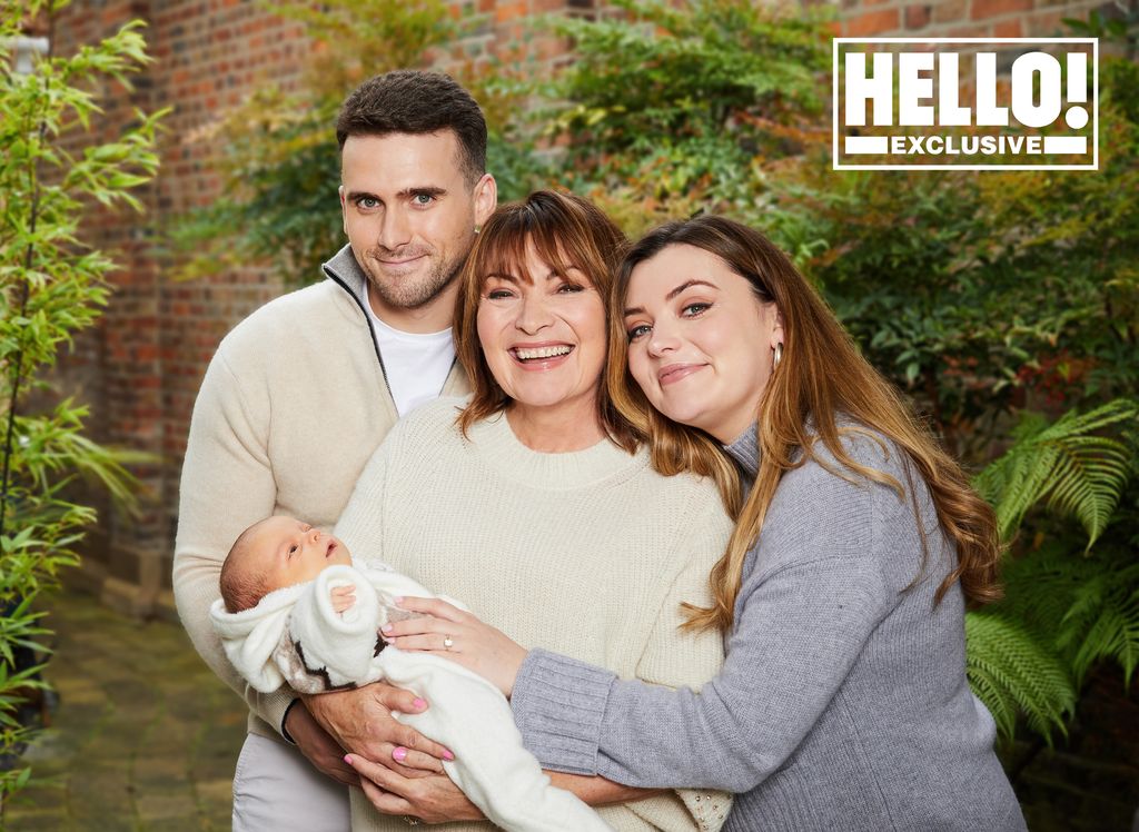 Lorraine and Rosie Kelly pose with baby Billie for exclusive HELLO! shoot