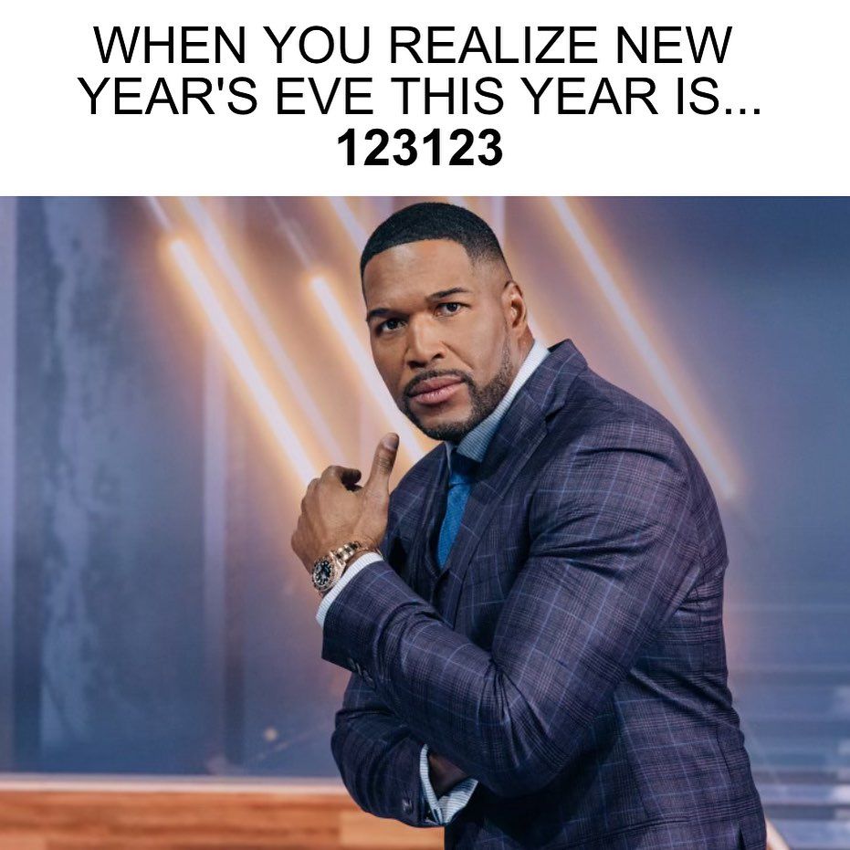 Michael Strahan's photo message about New Year's Eve