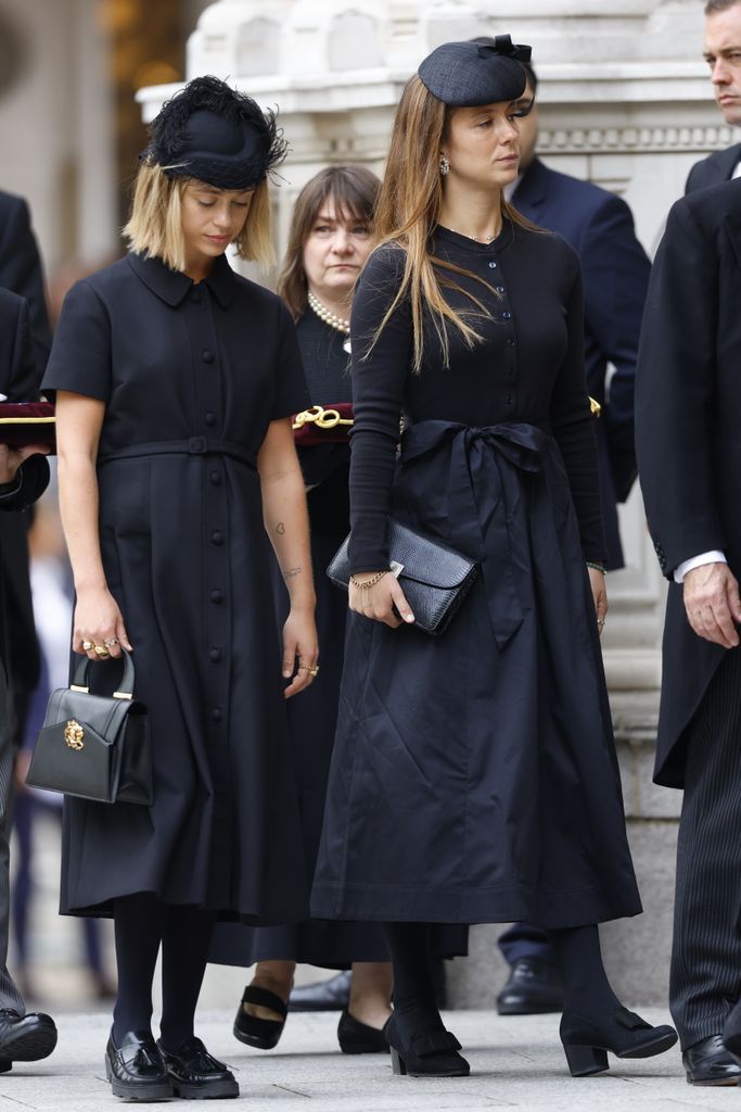 Amelia Windsor and Lady Marina at Duchess of Kent's funeral