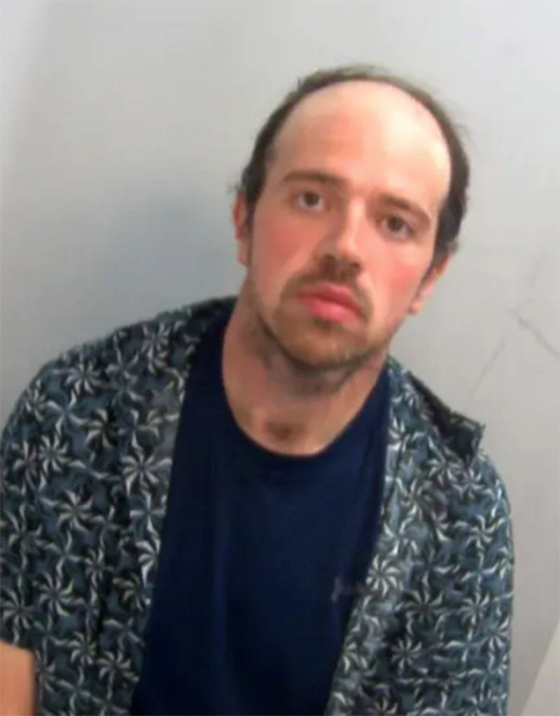 Mugshot of Luke D'Wit, 34, who was found guilty today of murdering Stephen Baxter, 61, and his wife Carol, 64