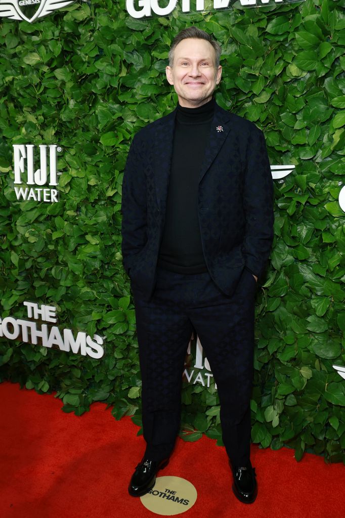 Christian looked relaxed on the red carpet