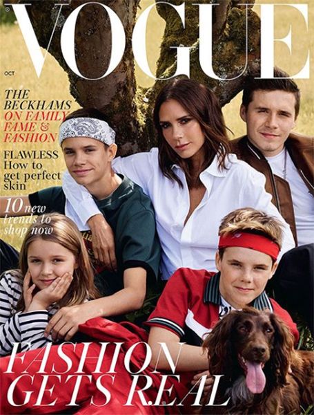 beckhams on vogue cover