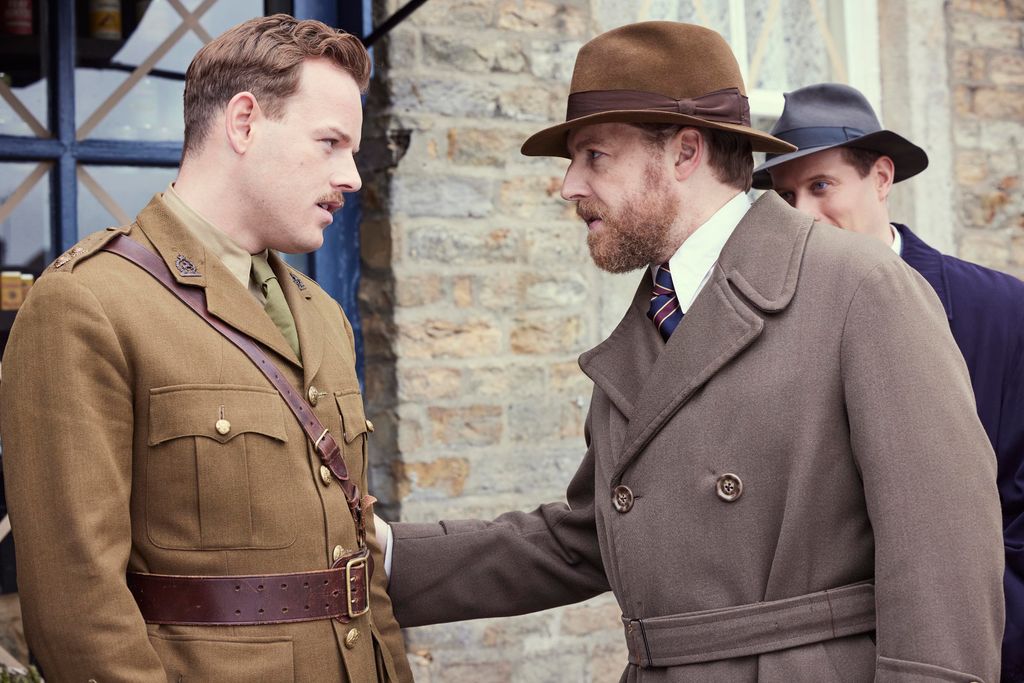 Samuel West and Callum Woodhouse as Siegfried and Tristan in All Creatures Great and Small