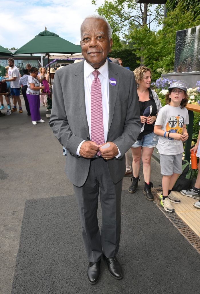 Sir Trevor McDonald attends day two of the Wimbledon Tennis Championships