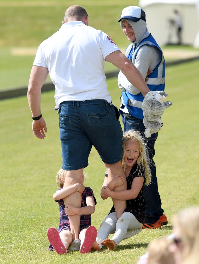 Mike Tindall and Savannah Phillips attend the Maserati Royal Charity Polo Trophy at Beaufort Polo Club on June 11, 2017 in Tetbury, England