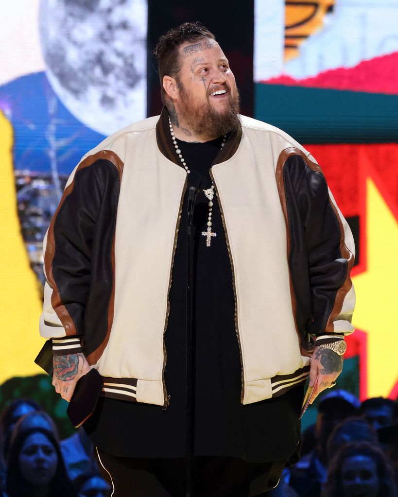 Jelly Roll speaks during the 2024 CMT Music Awards at Moody Center 