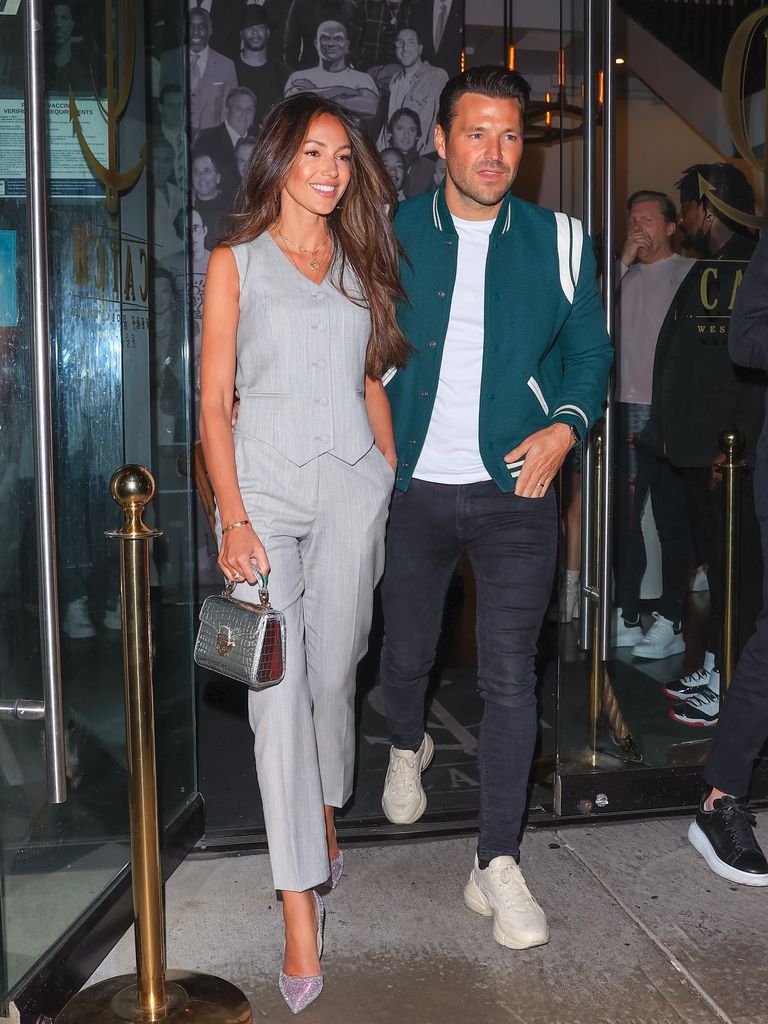 Michelle Keegan and Mark Wright walking 