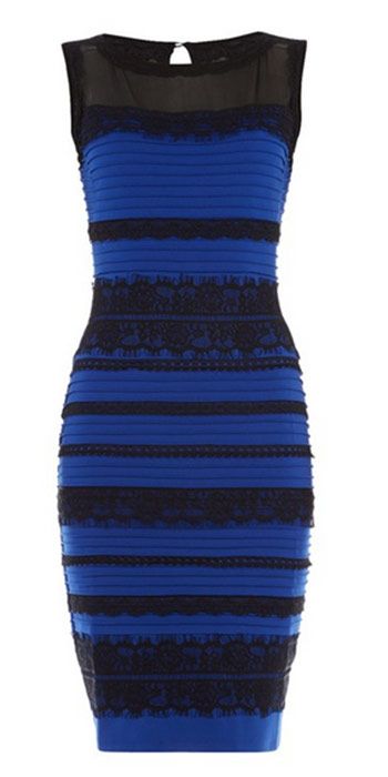 Фото сине черное платье бело золотое или сине черное