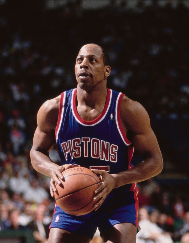 Vinnie Johnson #11, Shooting Guard and Point Guard for the Detroit Pistons during the NBA Midwest Division basketball game against the Dallas Mavericks on 14th January 1991 at the Reunion Arena in Dallas, Texas, United States. The Pistons won the game 89 - 81.
