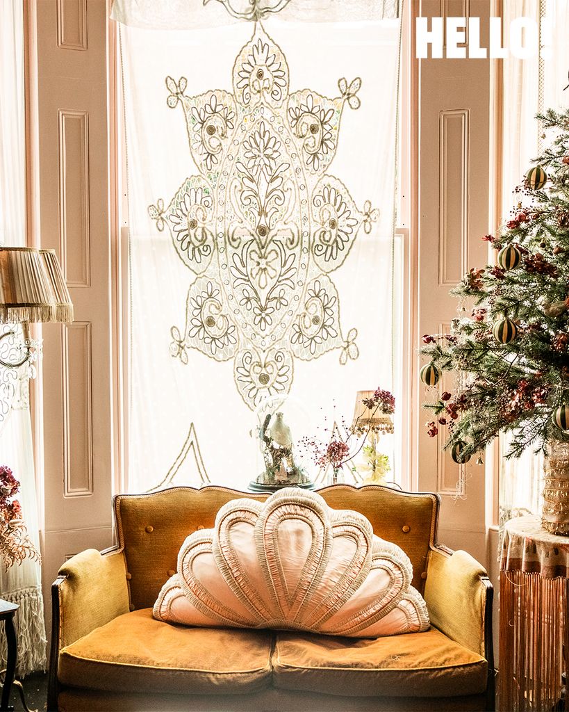 Pearl Lowe's living room at Notting Hill home
