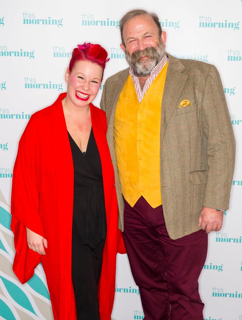 Angel and Dick Strawbridge pose for a photo on the This Morning studios
