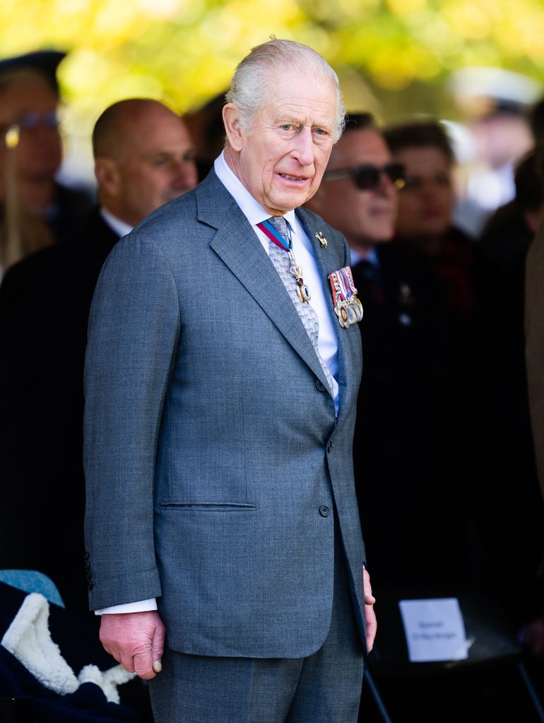The King was heckled during his outing at Lichfield Cathedral