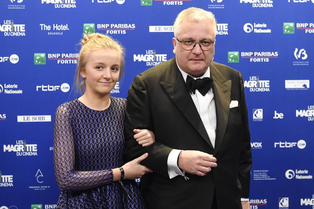 Princess Louise with her father Prince Laurent