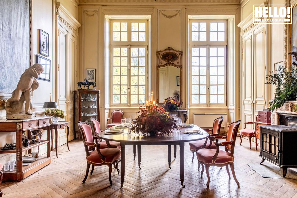 Catherine Roger's dining room at Chateau Marcellus near Bordeaux