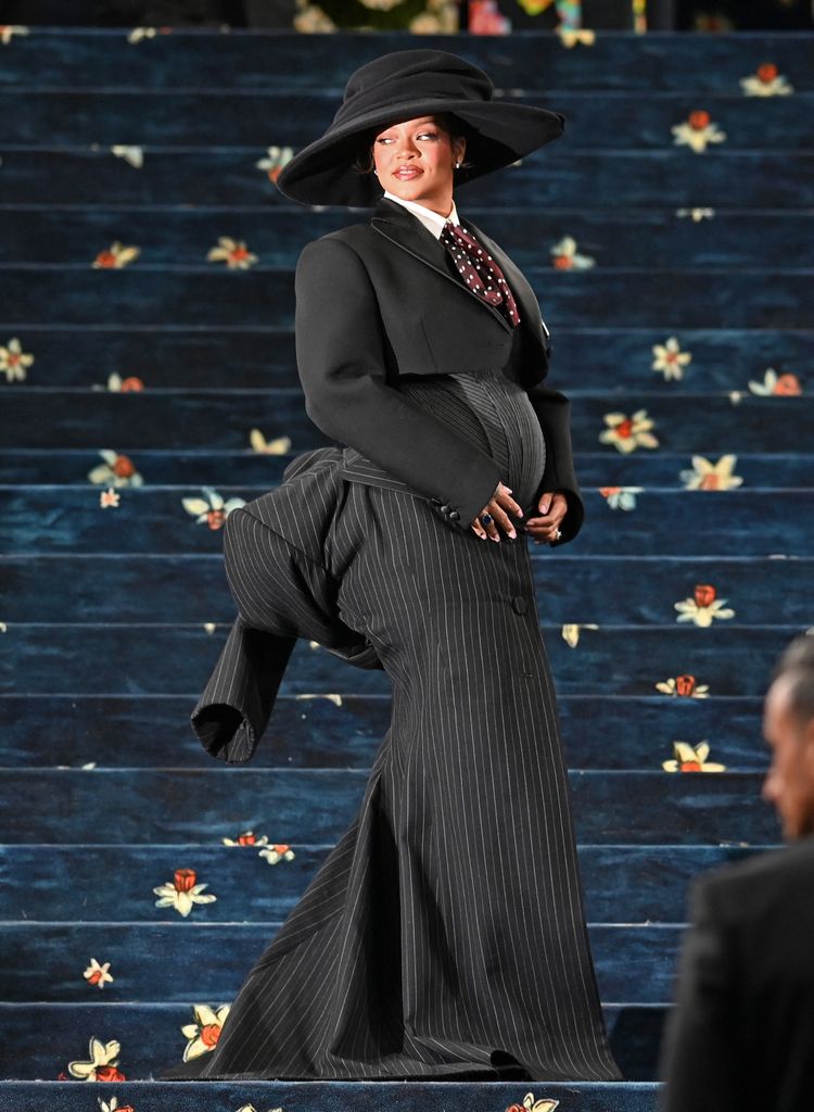 Barbadian singer and actress Rihanna arrives for the 2025 Met Gala at the Metropolitan Museum of Art on May 5, 2025, in New York. The Gala raises money for the Metropolitan Museum of Art's Costume Institute. The 2025 Met Gala is themed "Tailored for You," aligning with the Costume Institute's exhibition, "Superfine: Tailoring Black Style," set to open to the public on May 10. 