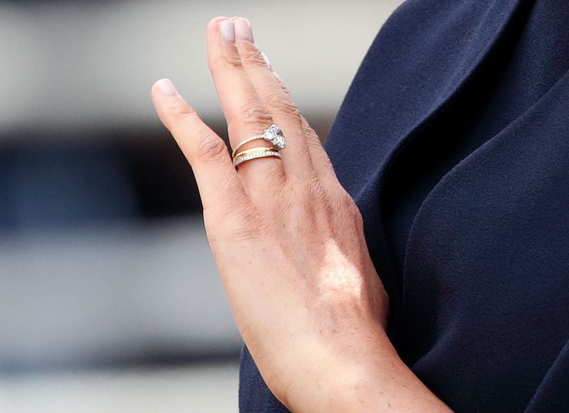 The Duchess of Sussex's engagement ring, wedding ring and eternity ring