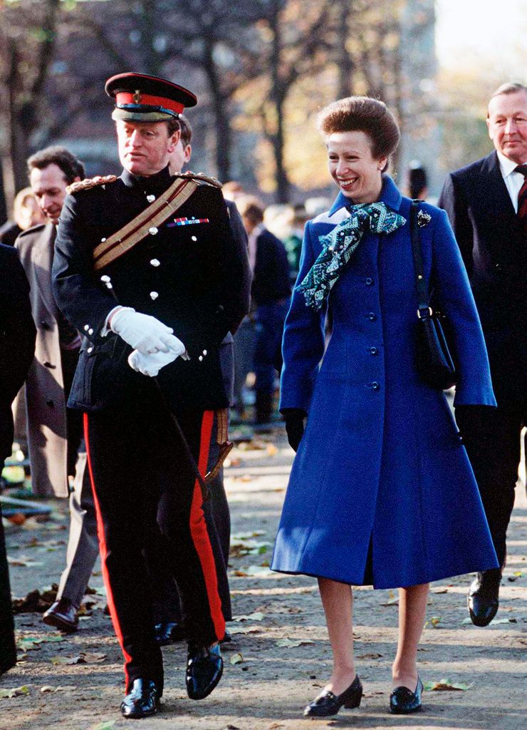 Young Princess Anne with Andrew Parker-Bowles