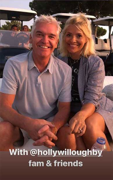 holly willoughby phillip schofield holiday