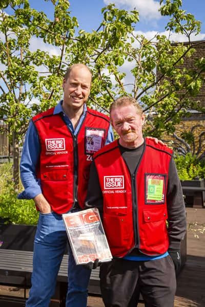 prince william selling the big issue dave