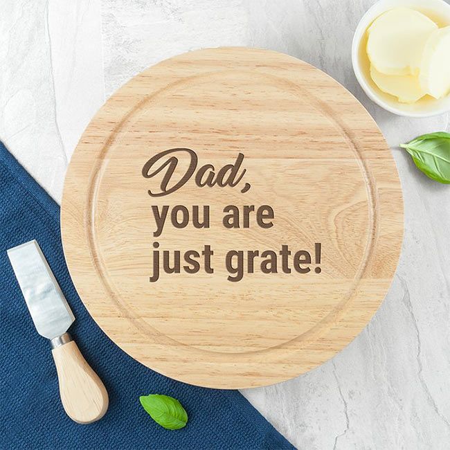 personalised dad cheese board