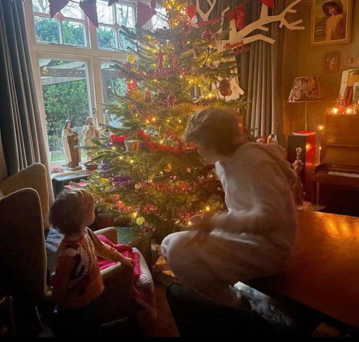 Sophie Ellis-Bextor's sons at Christmas