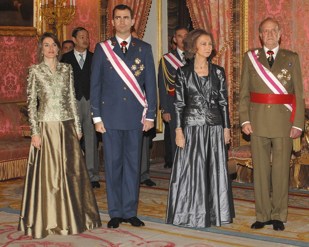 There have been rumours of a family rift since Queen Letizia and King Felipe's engagement in 2003