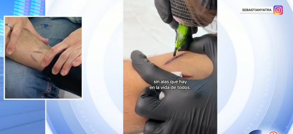 Sebastián's new tattoo