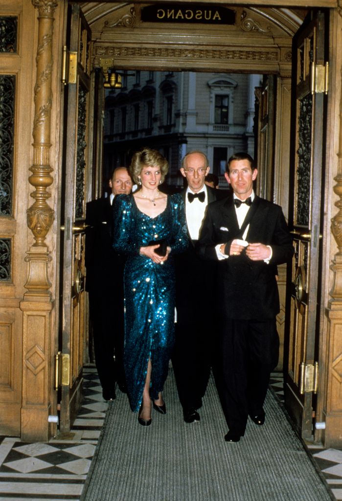 Diana and charles in 1986 in a theatre