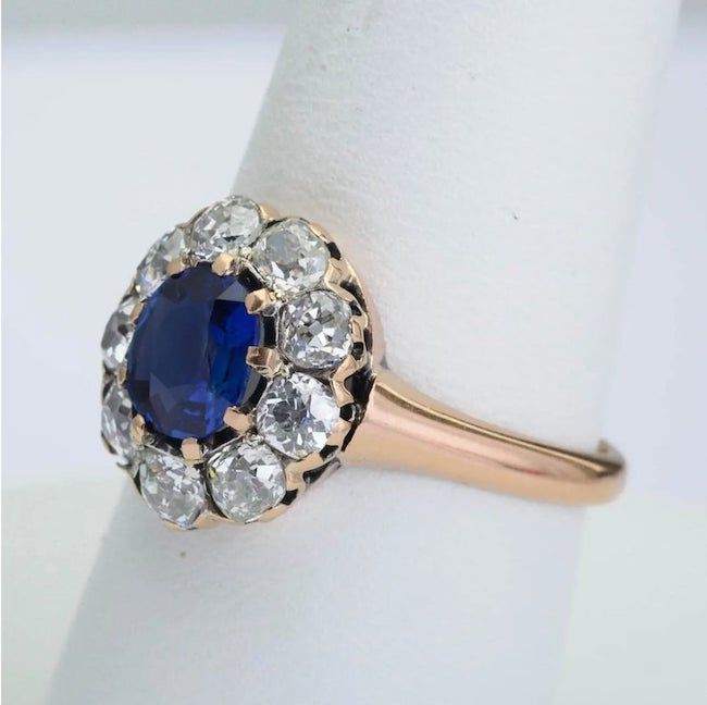 victorian sapphire diamond