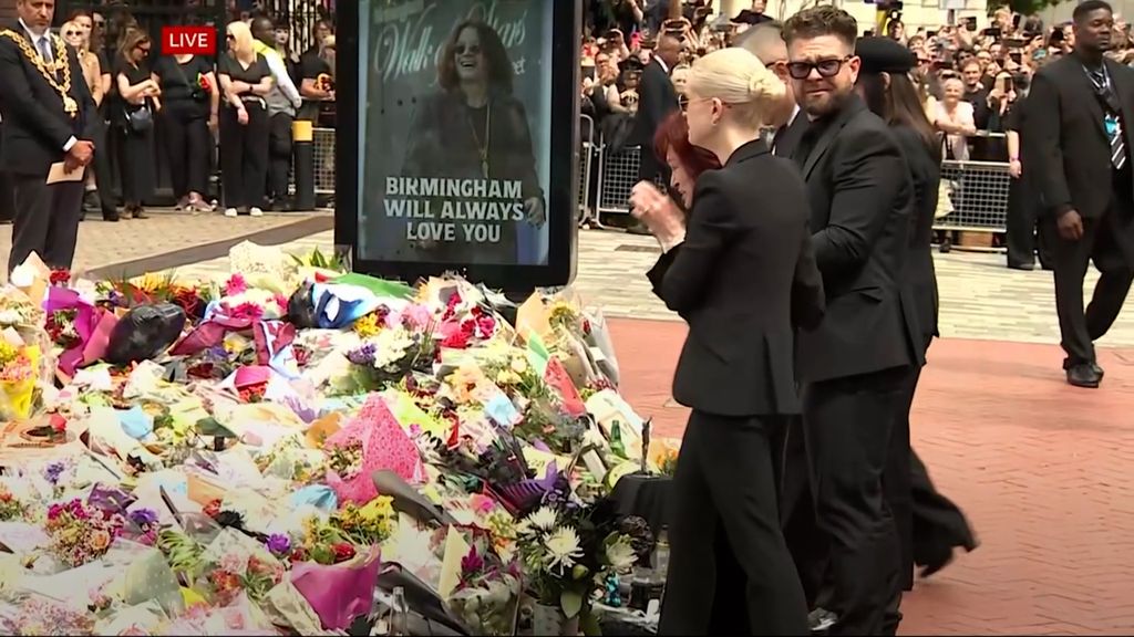 Jack et Kelly Obsourne à Ozzy Osbourne Public Funeral