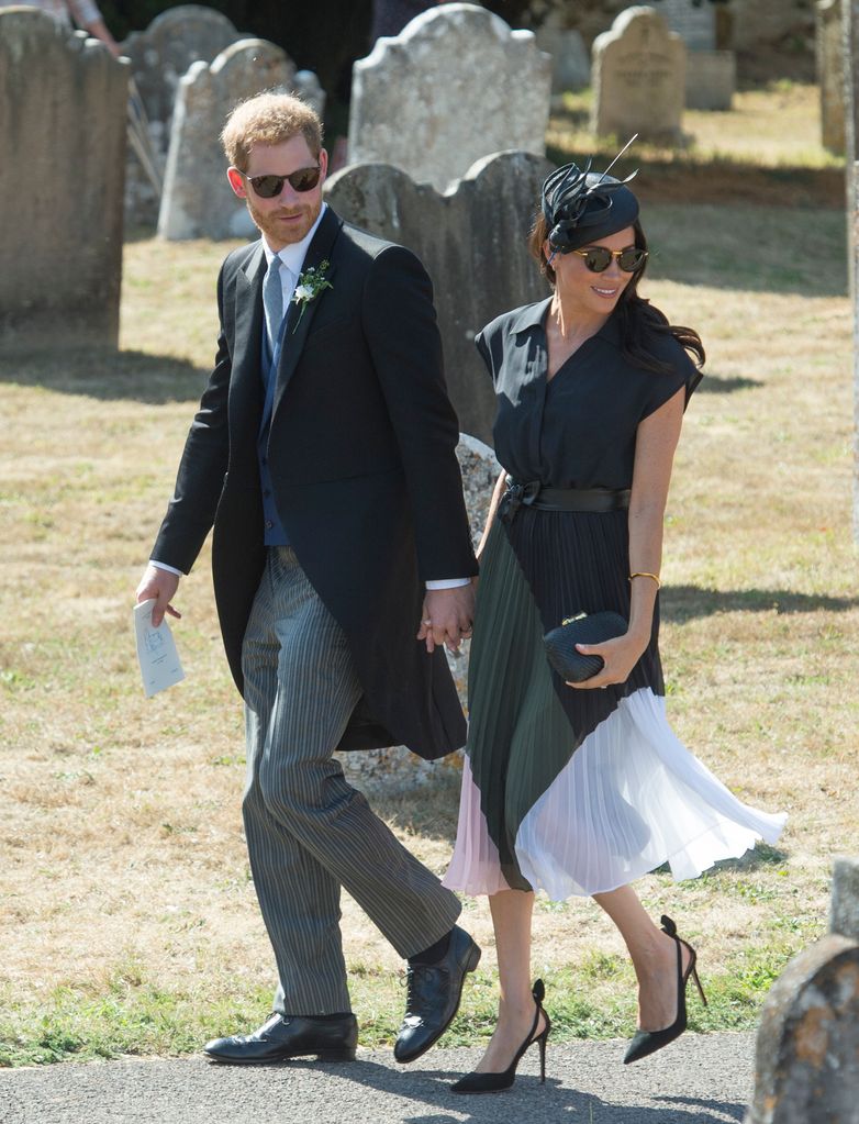 Meghan and Harry attend Charlie Van Straubenzee Wedding, 2018