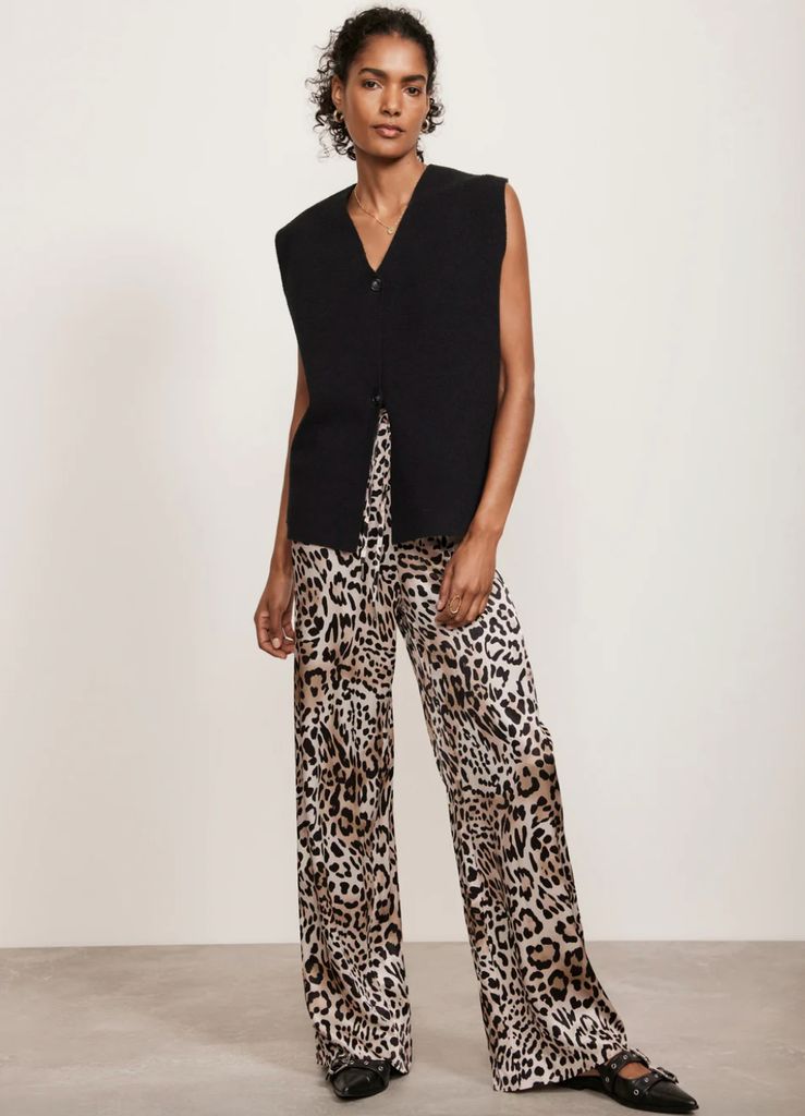 Mint Velvet leopard print trousers