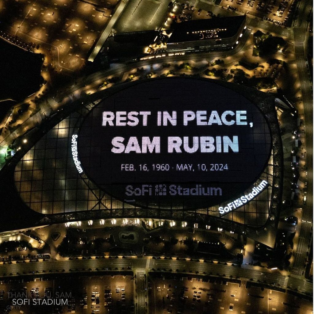 SoFi Stadium pays tribute to late KTLA reporter Sam Rubin