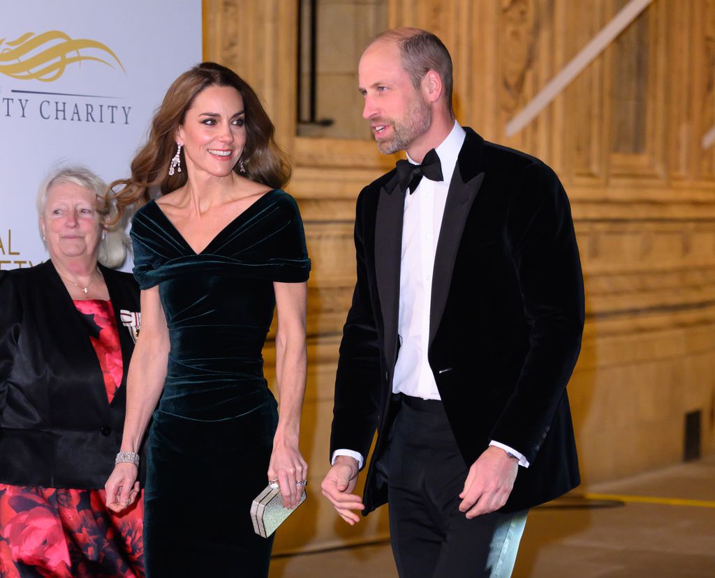 Princess Kate and Prince William walk the red carpet at the Royal Variety Performance