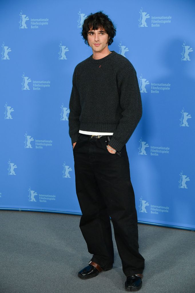 Jacob Elordi poses at the "The Narrow Road To The Deep North" photocall during the 75th Berlinale International Film Festival Berlin at Grand Hyatt Hotel 