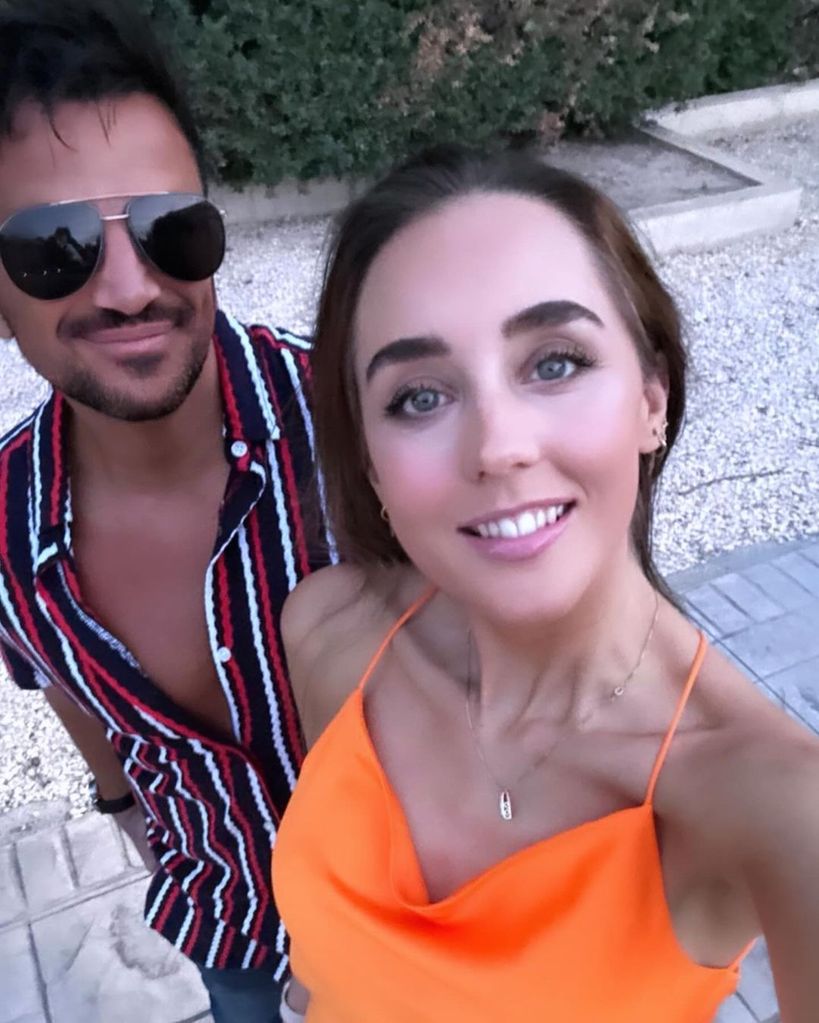 emily and peter andre holiday selfie 