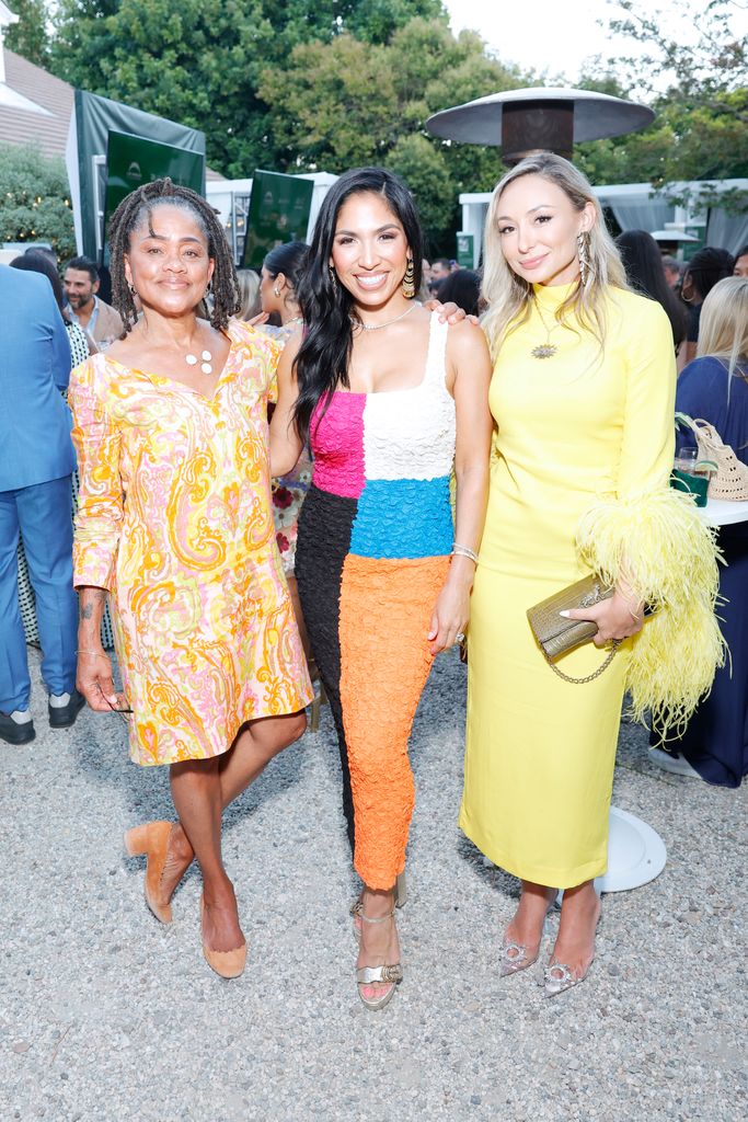 Doria Ragland (L) and guests attend the TIAH 5th Anniversary Soiree at Private Residence on August 26, 2023 in Los Angeles, California.