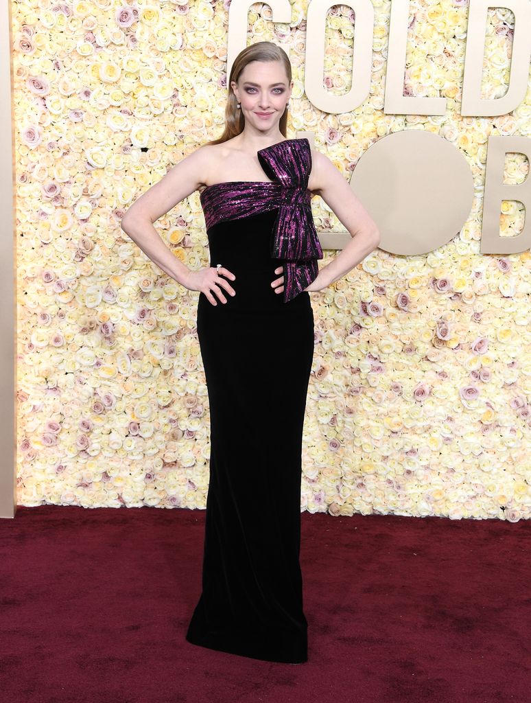 Amanda Seyfried arrives at the 81st Annual Golden Globe Awards  at The Beverly Hilton on January 07, 2024 in Beverly Hills, California.