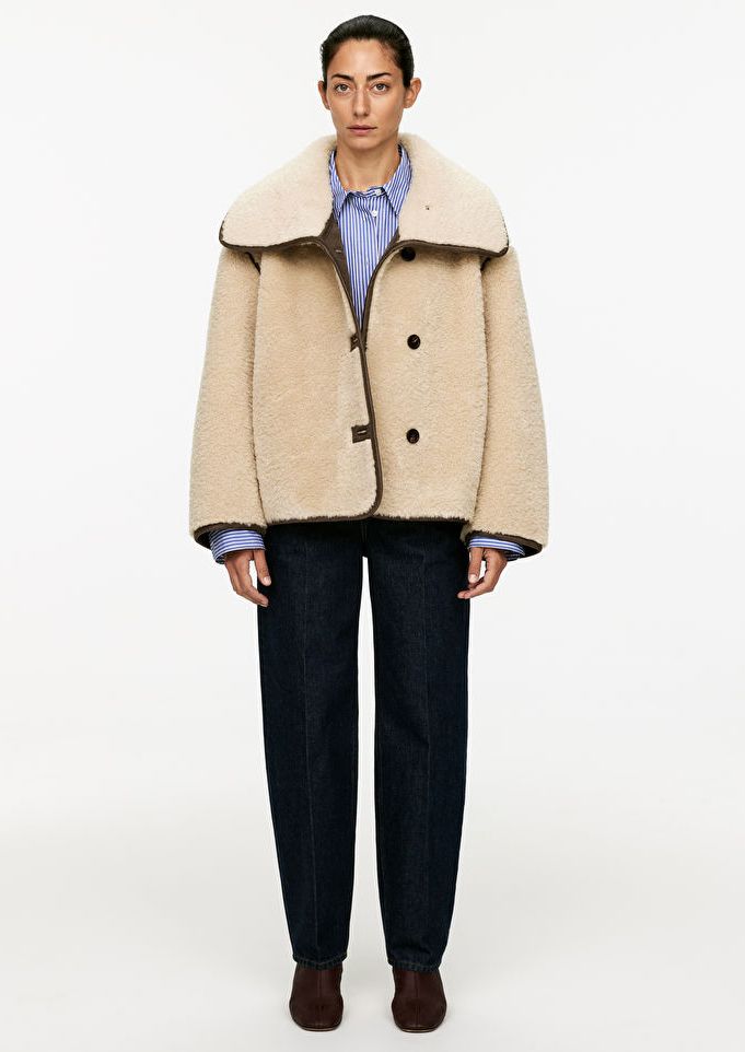 Arket shearling coat