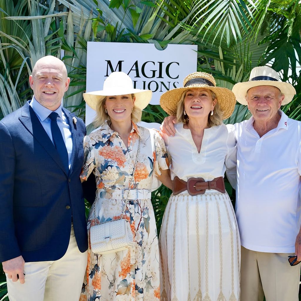 Mike and Zara Tindall at the Magic Millions Polo in Australia