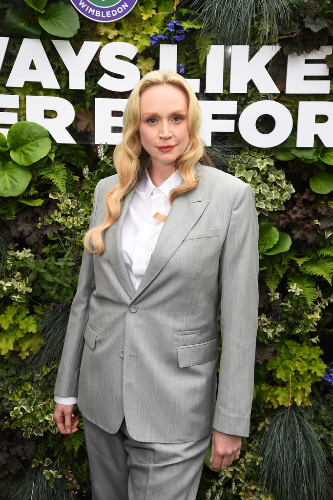 Gwendoline Christie attends Women's Finals Day of the Wimbledon Tennis Championships at the All England Lawn Tennis and Croquet Club